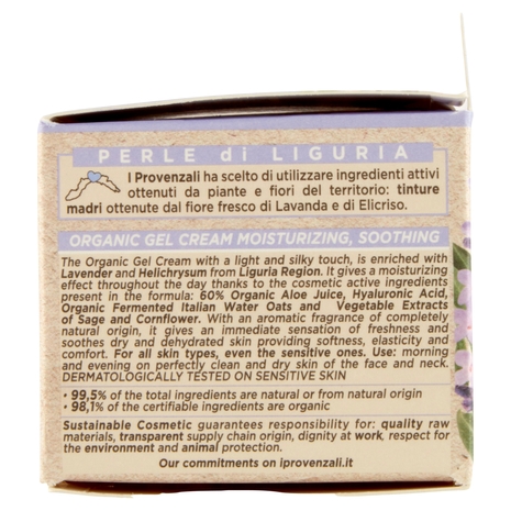 I Provenzali Bio Crema Gel Biologica Lavanda Ligure 50 mL